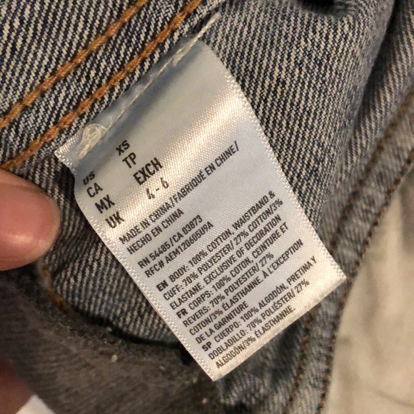 American Eagle Denim Sweater Jacket - Picture 3 of 4